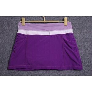 Lululemon Skirt‎ Women 2 Purple Mini Skort Lined 11" Athleisure Run Train Yoga